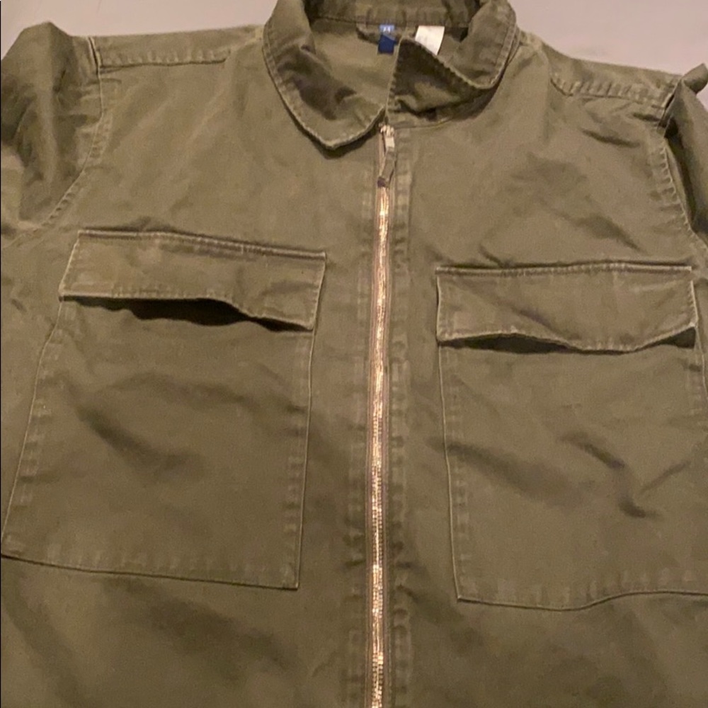 Green utility jacket from h&m